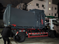 Compacteur de déchets mobile 5-18m pour extérieur, équipement de tri des déchets, machine compacteuse de déchets en métal 3kW 1