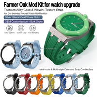 Boîtier de montre professionnel de luxe OEM/ODM en acier inoxydable avec bracelet en caoutchouc FKM à motif sergé compatible S-watch X pour Pocket
