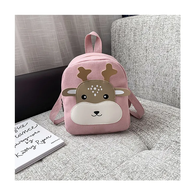 Cute Toddler Kindergarten Canvas Cartoon Book School Bags Kids Backpack