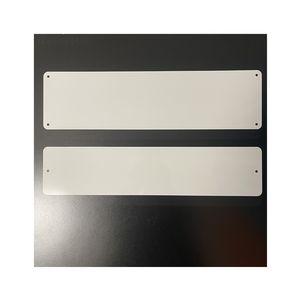 SUBLIMATION VIERGE METAL SIGNES GROS COULEUR BLANCHE à 200X300MMX.026 "AVEC COIN ROND et <span class=keywords><strong>QUATRE</strong></span> TROUS - Product Image 3