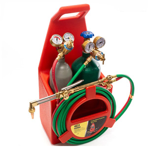 Juego de reguladores de oxígeno y acetileno para antorcha de soldadura y corte, chapado en cobre, especificación americana, interruptor único - Product Image 5