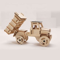 Rompecabezas 3D de Madera Wincent, Camión de Construcción con Energía Solar, Kit de Modelo para Armar, Juguete Educativo STEM, Regalo para Niños