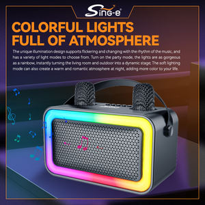 ZQS1491W SING-E มินิกล่องดีเจลำโพงไมโครโฟน<span class=keywords><strong>คาราโอเกะ</strong></span>บลูทูธแบบพกพาขนาดเล็กลำโพงไร้สายขนาดเล็กสำหรับบ้าน - Product Image 4