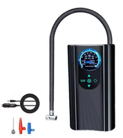 Compresseur d'air portable 12V pour voiture, gonfleur de pneus rechargeable avec affichage numérique, pompe à air manuelle automatique en ABS