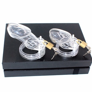 Dispositivo de Castidad para hombres adultos, jaula de pene con cerradura, 5 anillos, Juguetes sexuales masculinos <span class=keywords><strong>CB6000</strong></span> - Product Image 2