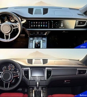 Radio Mobil Android Layar Ganda 12.3 inci untuk Porsche Macan 2014-2017 dengan GPS Terintegrasi, Pemutar Video Multimedia USB & Navigasi