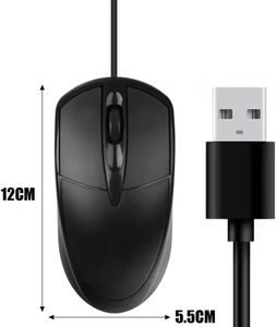 เมาส์ออปติคอล 3 มิติ แบบ Ergonomic กันน้ำ สำหรับธุรกิจ สำนักงาน เล่นเกมส์  รองรับโลโก้สั่งทำ สีดำ แบบมีสาย ราคาประหยัด ใช้งานง่าย มีสินค้าพร้อมส่ง - Product Image 5