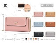 Portafoglio Grande da Donna in Microfibra Sintetica con Chiusura a Strappo Singolo, Stile Minimalista Normcore - Product Image 1