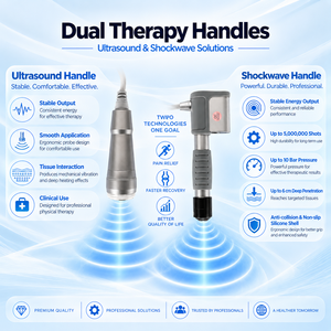Sistema de Terapia 2 en 1 con Ondas de Choque y Ultrasonido para Rehabilitación Deportiva y Alivio del Dolor - Product Image 3