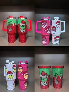 <span class=keywords><strong>3</strong></span> Couleurs 40oz Bling Rhinestone <span class=keywords><strong>Crown</strong></span> Queen Cups Sparkles <span class=keywords><strong>Crown</strong></span> Rhinestone Tumblers avec poignée - Product Image 6