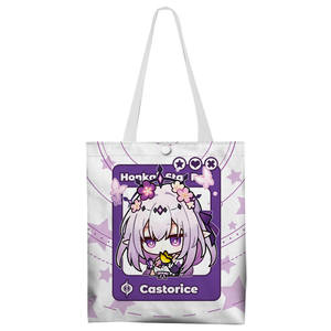 Mercancía de Anime y Videojuegos, Bolsa de Compras de Lona 2D, Chica Mágica, Chica Alegre, Fiesta Audaz, Luciérnaga, Fuegos Artificiales - Product Image 4