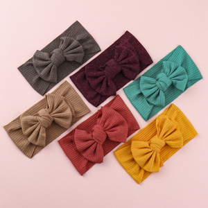 Serre-têtes tricotés à nœud papillon 2026 : Accessoires créatifs en tissu pour cheveux d'enfants et bébés – Vente Flash ! - Product Image 4