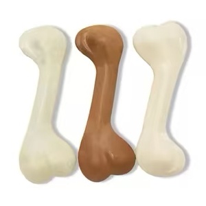Натуральные нейлоновые игрушки-косточки для собак: прочные, для ухода за зубами, экологичные, неразрушимые, деревянные, в мультяшном стиле, экологически чистые - Product Image 6