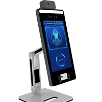 Terminal de Reconocimiento Facial Biométrico con IA Scanmax F6, Medición de Temperatura, Lector de Códigos QR, Pantalla Táctil, Impermeable, Audio Bidireccional