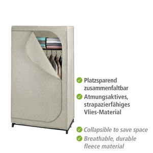 WENKO Balance Kleiderschrank 90x160x50cm taupe - Product Image 4
