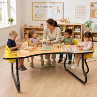 Tables d'activités en bois Montessori pour bébés et jeunes enfants, design moderne et écologique pour la maternelle, la salle de classe et la cuisine