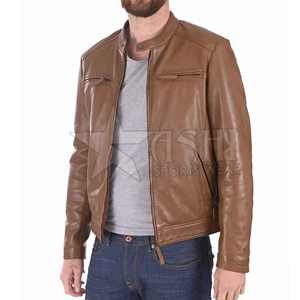 Chaqueta de cuero de moda de invierno personalizada para hombre de la mejor calidad del precio chaqueta de cuero con capucha de piel de vaca hecha en Pakistán - Product Image 4
