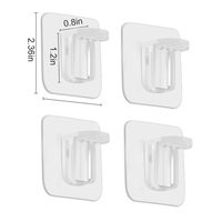 Support d'étagère en PVC auto-adhésif, haute capacité de charge, fixation solide, panneau pour armoires de salle de bain, garde-robe, rangement de vêtements