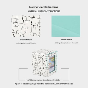 Étui à cartes personnalisé en cuir PU de haute qualité, 100 emplacements, avec couvercle à fenêtre transparente, organisateur <span class=keywords><strong>pour</strong></span> cartes de <span class=keywords><strong>jeux</strong></span> de société MTG TCG, OEM ODM - Product Image 5