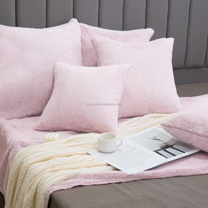 Fundas de Almohada de Piel Sintética de Conejo Rosa Modernas y Lujosas, Superventas del Fabricante, Decoración para el Hogar, Sofá, Hotel - Product Image 1