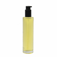 Mode baru 100ml bening buram kosong silinder bentuk bulat tubuh Serum Rambut minyak esensial botol kaca kosmetik pencetakan layar