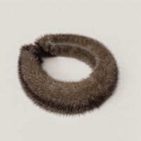 Bandeau en fourrure de vison véritable pour femme, large et moelleux, accessoire de mode haut de gamme pour l'hiver