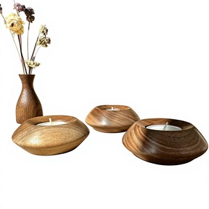 Wooden Bowl <b>Tea</b> Light Holder Handmade Eco Friendly Durable Home Decoration Christmas - Product Image 6