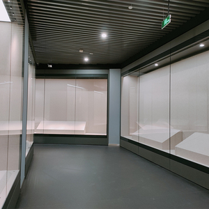 2025 produzione di vetrina espositiva personalizzata in acciaio alluminio in vetro montata a parete per l'esposizione del museo - Product Image 6