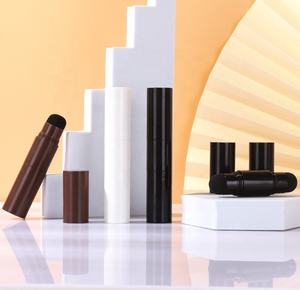 Vide 2024 noir brun double tête fondation bâton conteneur avec éponge bouffée double fard à joues tube délié retouche tubes de poudre - Product Image 2