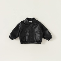 Vestes d'automne pour enfants, pour garçons et filles. Vestes en cuir pour garçons et filles. Vêtements d'extérieur cool pour garçons et filles.