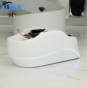 Kisen Professional Shampoo <b>Bed</b> for Hair Salon Shampoo <b>Bed</b> with Pedicure Hair Washing Chair Shampoo <b>Bed</b> with Leather - Product Image 4