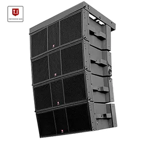 T.I Pro Audio top manufacture customized passive line array double 15 inch 3 way sound system speaker for church