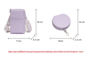 Bolsos Cruzados de Moda <span class=keywords><strong>2026</strong></span> para Mujer, Carteras Portátiles, Bolsos de Hombro con Ranuras para Tarjetas de Crédito, Bolsos de Cuero PU para Teléfono Celular con Monedero - Product Image 5