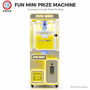 Máquina de Juego de Premios FUNMINI Operada con Monedas, Mini Clip, para un Jugador, con Muñecos de Peluche, Máquina Expendedora de Regalos, Máquina Recreativa con Luces Intermitentes - Product Image 2