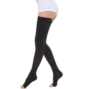 Promocional 23-32mmhg Medical Open Toe <span class=keywords><strong>Compresión</strong></span> graduada que adelgaza el muslo <span class=keywords><strong>Medias</strong></span> altas - Product Image 3