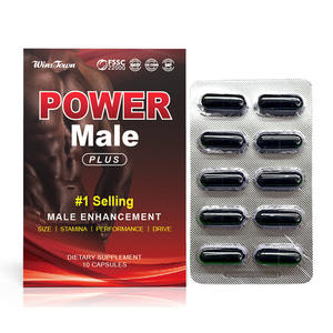 Wins Town Cápsulas masculinas Hierbas naturales con Ginseng Maca Power Plus Pills Suplemento dietético Cápsula de mejora de potencia masculina - Product Image 3