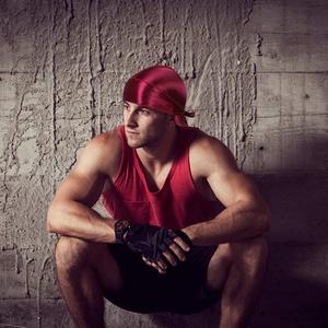 Couvre-chef Soyeux Personnalisé Solide Designer Compression Lisse Satin Durags Vagues avec Longue Queue Pour Hommes Durags pour Hommes - Product Image 2
