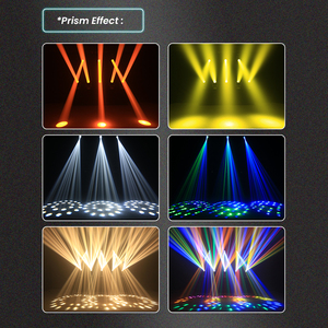 295W tête mobile lumière Sharpy <span class=keywords><strong>Lyre</strong></span> faisceau avec 10r 12r 14r Double prismes 15Gobos DMX512 équipement de scène pour mariage Concert Disco - Product Image 5