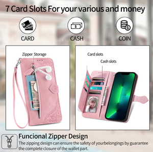 Funda Protectora con Cierre Simple Tipo Cartera para iPhone 16 Pro Max, Compatible con iPhone 15, 16, 17, 14, 13, 12, 11 - Product Image 2