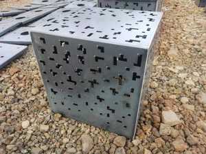 Lámpara LED Moderna para Jardín de Acero Corten, Baliza Decorativa para Caminos, Iluminación de Paisaje Resistente a la Intemperie, Impermeable, Estilo Art Deco - Product Image 5