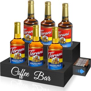 Cà phê xi-rô tổ chức với ngăn kéo <span class=keywords><strong>2</strong></span> tầng xi-rô Giá đứng cho cà phê thanh trạm 6 xi-rô chai chủ cho truy cập - Product Image 1