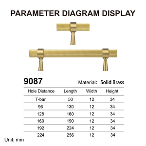 Koppalive Solid Brass Kitchen Cabinets Door Knurled <strong>Handle</strong> <strong>Gold</strong> Luxury Modern Long Cupboard Drawer <strong>Wardrobe</strong> Pull <strong>Handles</strong> - Product Image 4