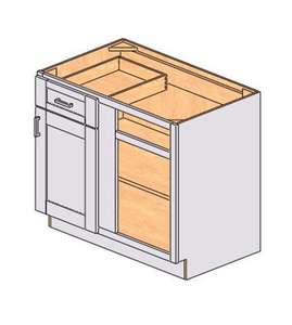 Mobile Base da Cucina Sunique 61-75,9 cm Design Moderno con Cassetto e Ripiano Aperto Finitura Laminata Eco-Friendly - Product Image 1