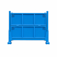 Cage de stockage pliable robuste en treillis métallique pour la logistique d'entrepôt, le recyclage, fabricant OEM