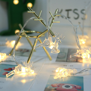 Warm White <strong>LED</strong> Copper Wire String <strong>Lights</strong> <strong>in</strong> Reindeer Shape IP65 Rated 5m/10m Length Festive Christmas Tree Decorative <strong>Lights</strong> - Product Image 2