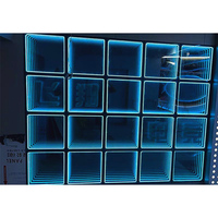 Piste de danse blanche à haute brillance pour les fêtes de mariage DHL rapide expédié en verre transparent 48H avec source de lumière LED
