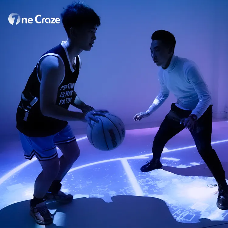 AR Esportes Holográficos Interior Projeção Interativa Jogo De Basquete Cyber Dunk Realidade