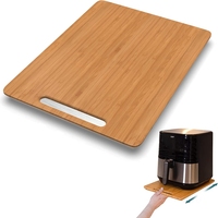 Plateau coulissant en bambou écologique pour machine à café, compatible avec les appareils de cuisine, taille et couleur personnalisables