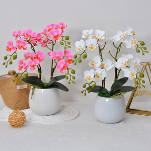 Flower Delight - Planta Artificial de Orquídea Phalaenopsis en Maceta de 36 Pulgadas, PVC Suave, Decoración Realista para Interiores - Product Image 3