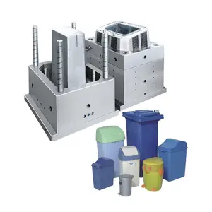 Molde de cubo de basura de plástico reciclado 240l molde de cubo de basura 1100l molde de inyección de cubo de basura de plástico